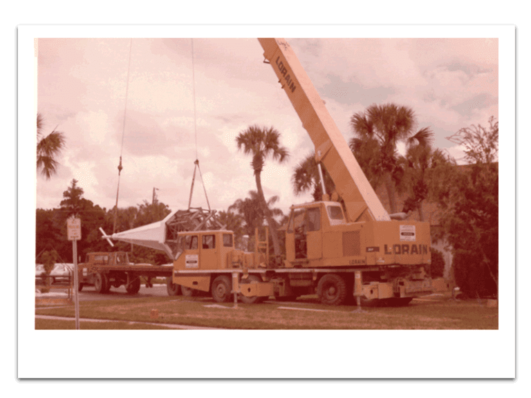 Steeple installation - Lutheran Church sarasota