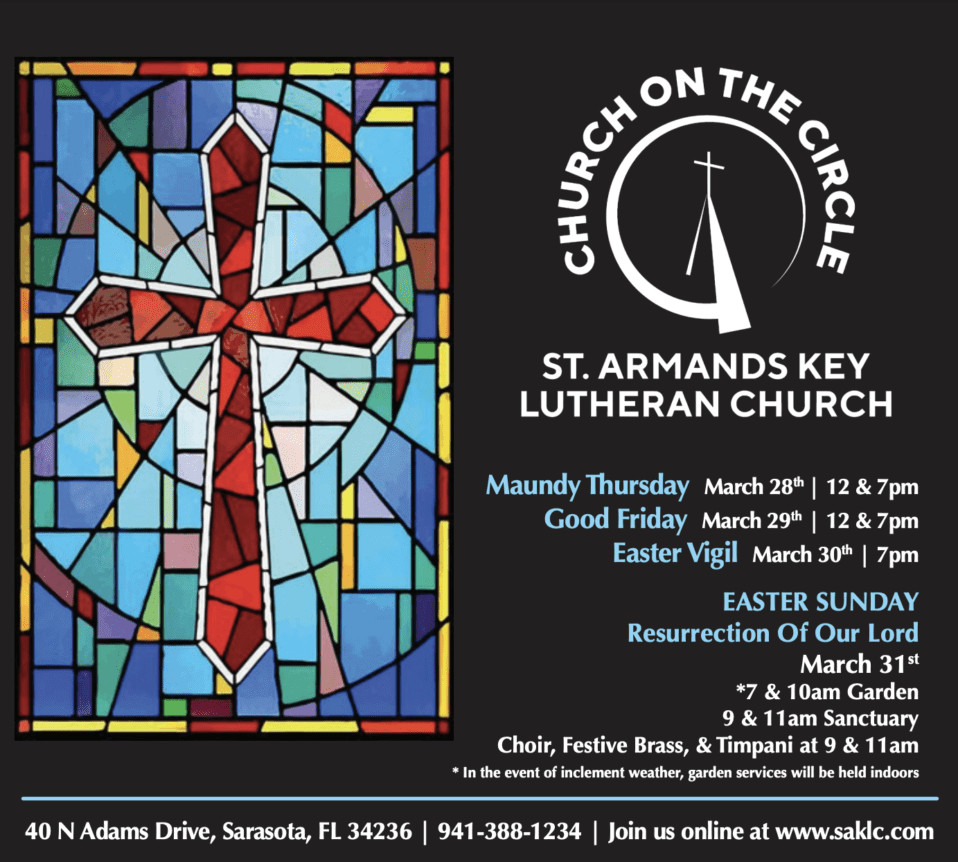 St Armands Lutheran Church Sarasota - Easter Poster