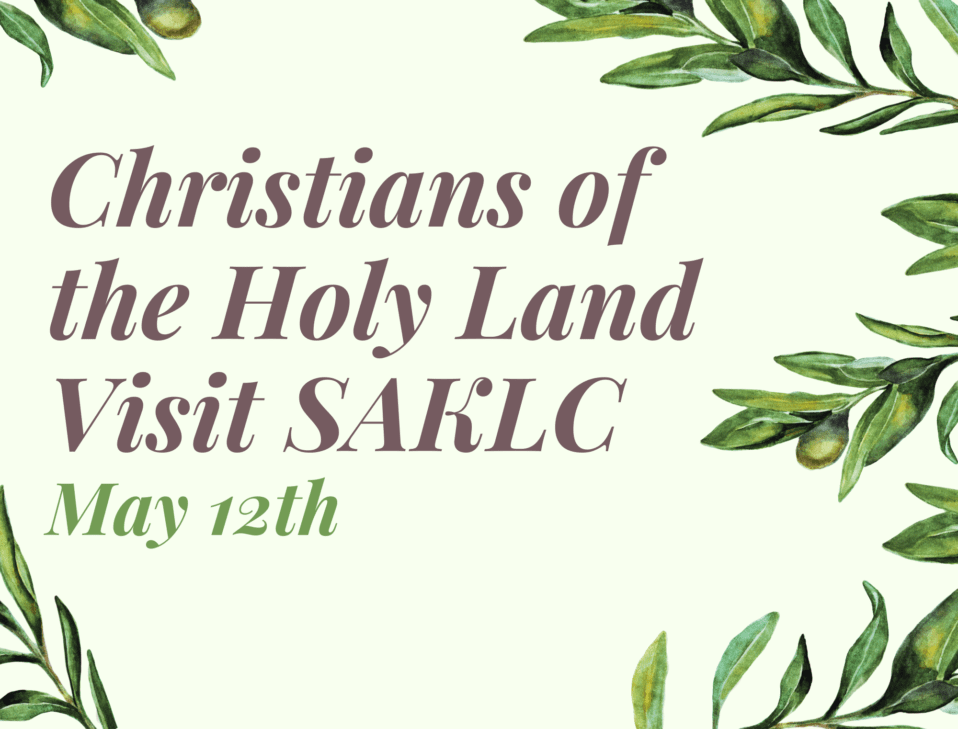 Christians of the Holy land Visit - Banner