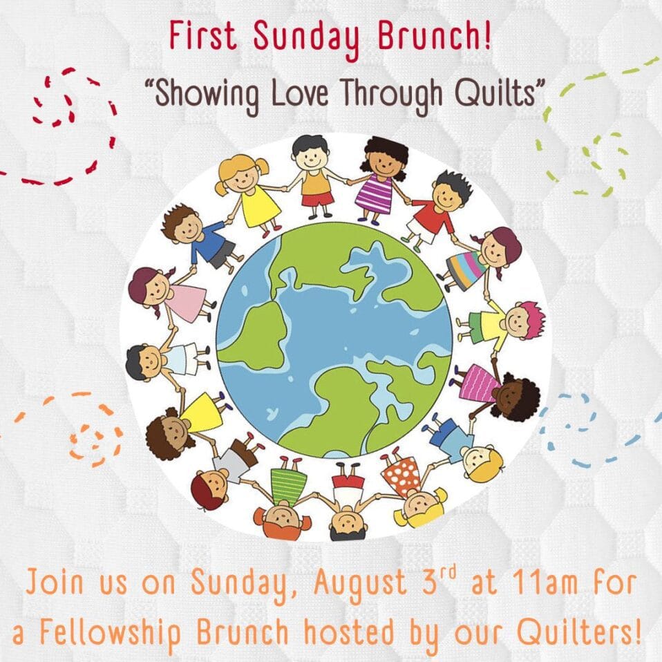 First Sunday of the month, Quilters Brunch Poster