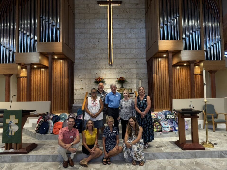 School Backpack volunteers