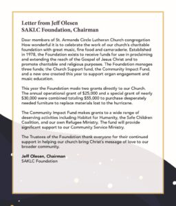 Jeff Olson - letter