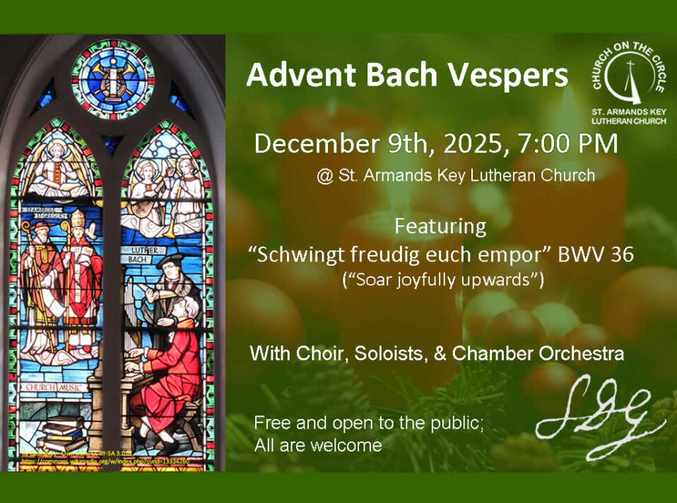 Bach Vesper Event Poster